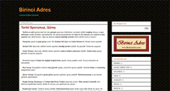 Desktop Screenshot of birinciadres.com